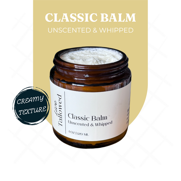 Unscented Whipped Tallow Balm – | 4 oz Gentle and Suitable for All Skin Types